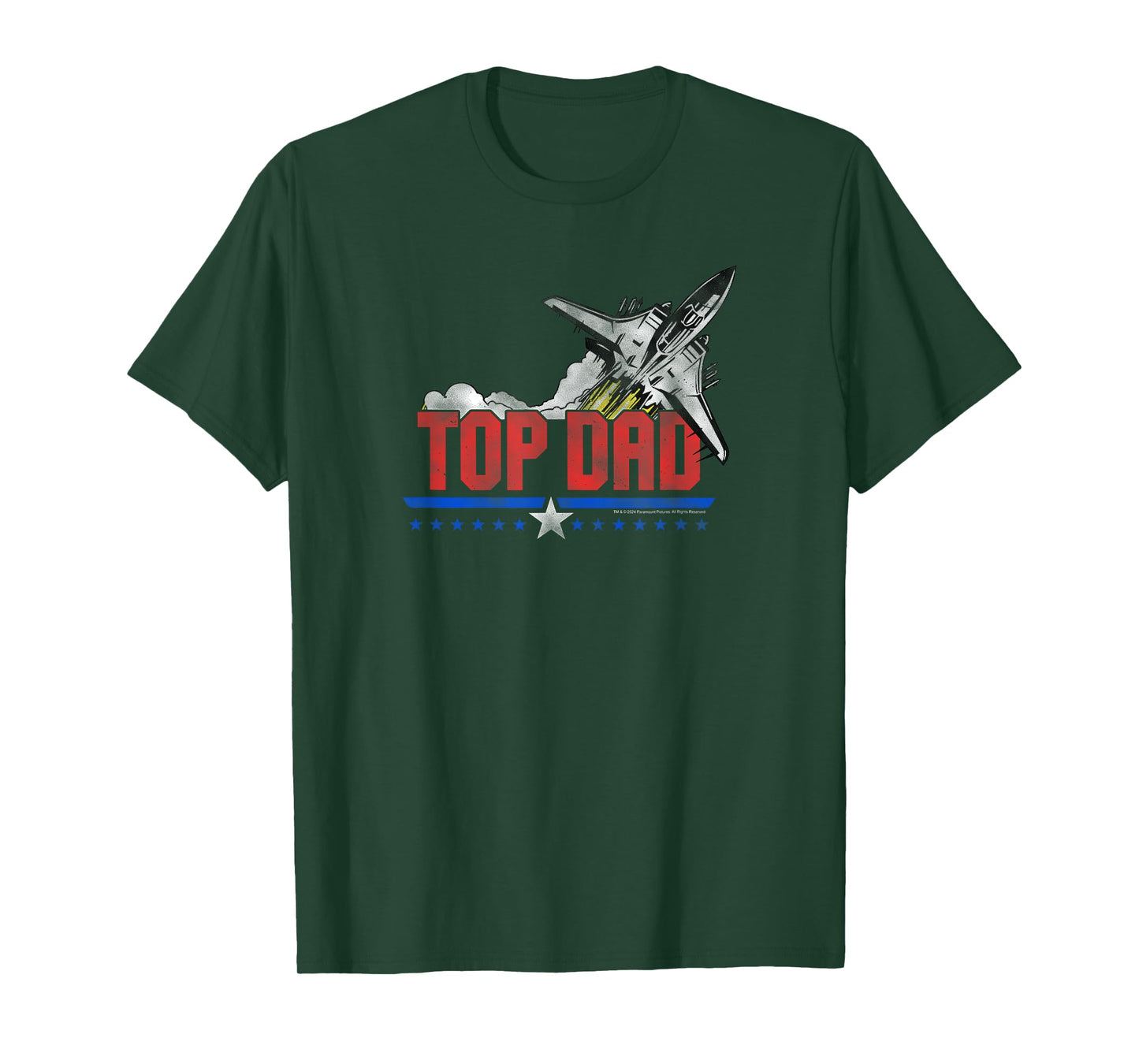Top Gun Top Dad Father's Day Fighter Jet Action Movie T-Shirt