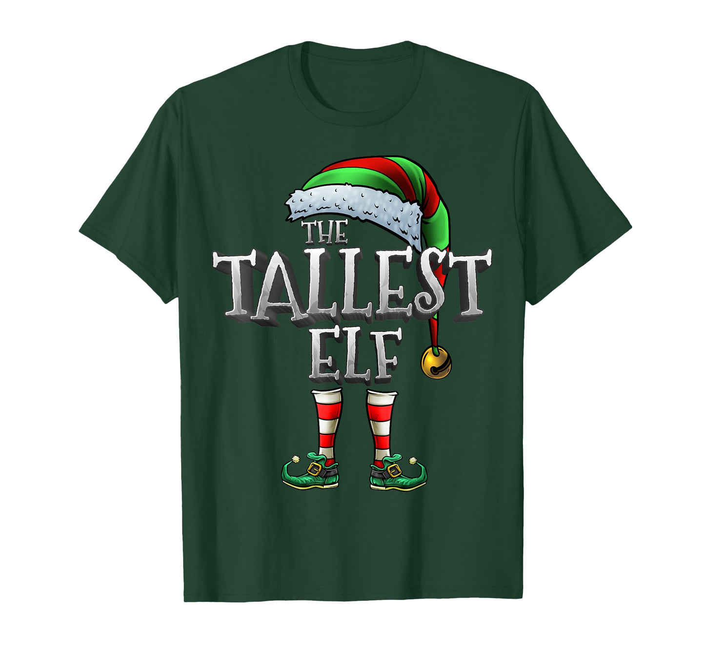 The Tallest Elf Shirt Matching Family Tallest Christmas Elf T-Shirt