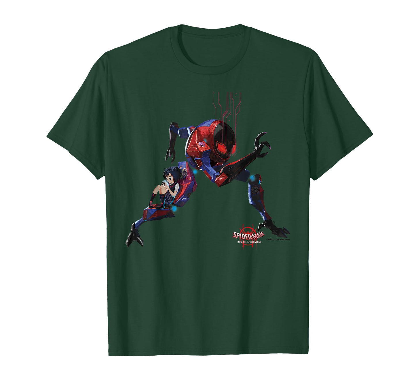 Marvel Spider-Man Spiderverse Peni Robot Graphic T-Shirt T-Shirt