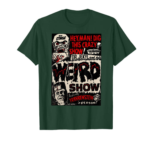 Horror Movie Monster Vintage Halloween Frankenstein T-Shirt Small