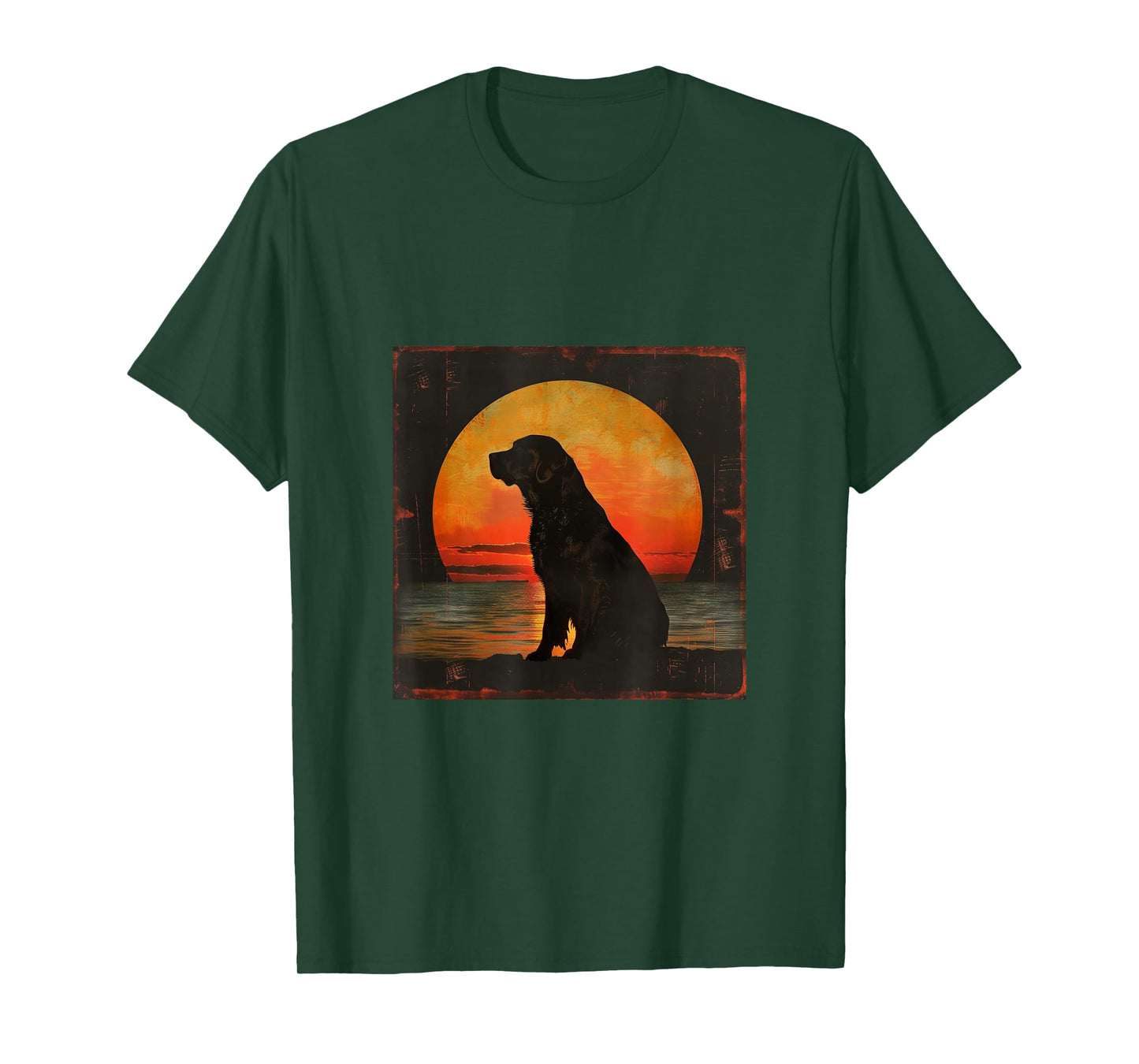 Vintage Sunset Labrador Retriever T-Shirt