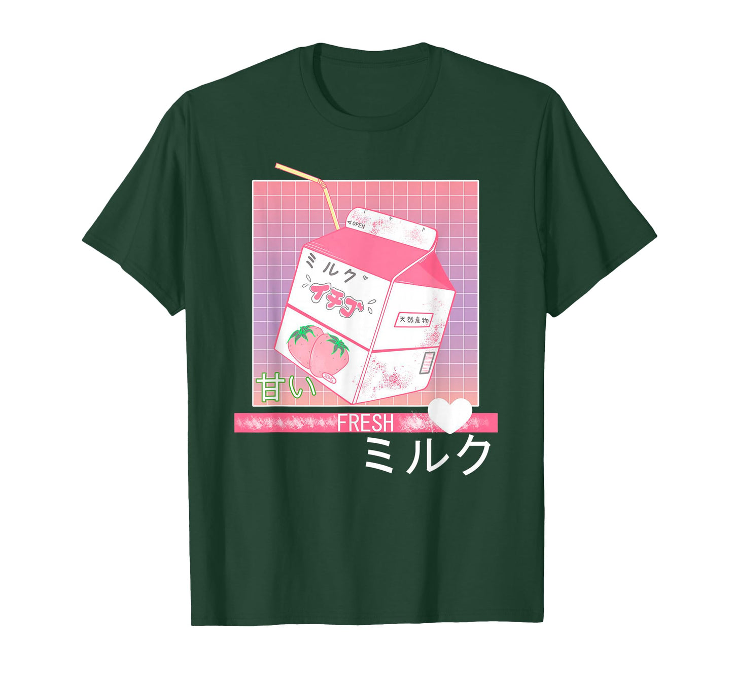 90s Japanese Otaku Stylish Aesthetic Milk T-Shirt T-Shirt