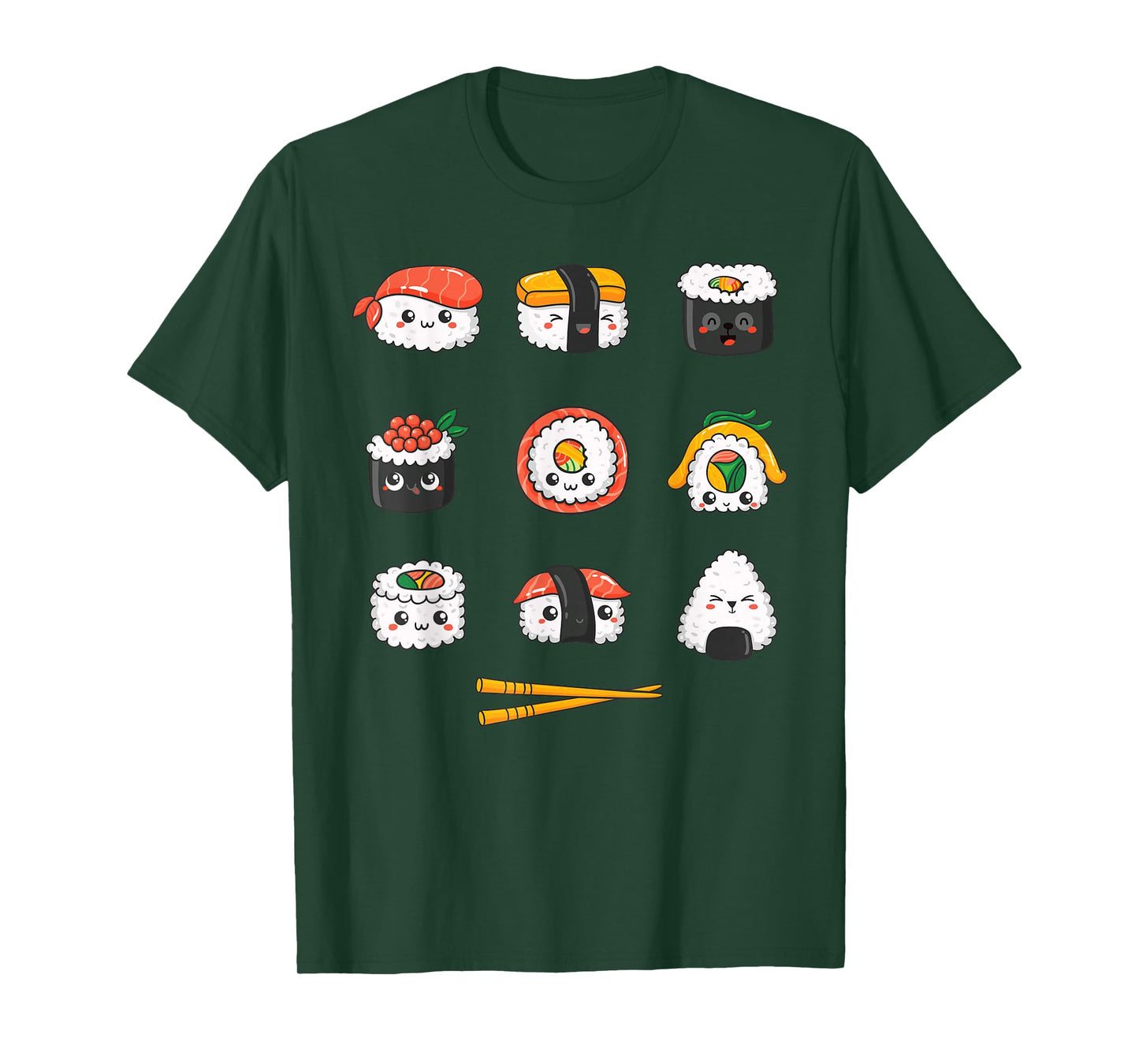 Assorted Sushi Rice Japanese Food Kawaii Otaku T-Shirt