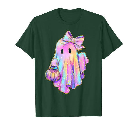 Funny Ghost Jack O Lantern Halloween Tie Dye Spooky Season T-Shirt
