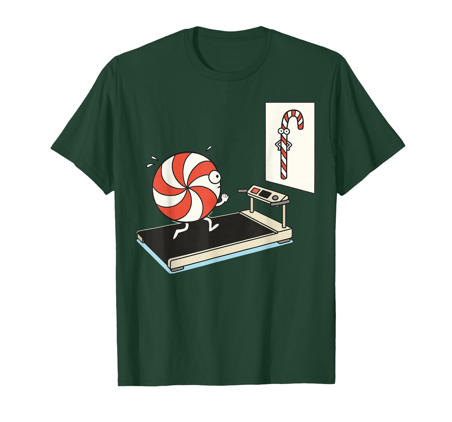 Funny Christmas Candy Cane Peppermint Candy Humor Jokes Kids T-Shirt