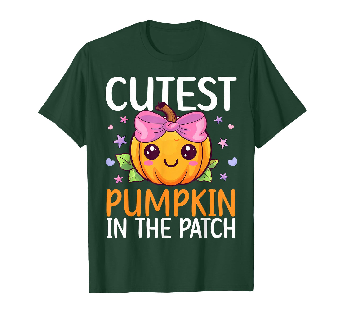 Cutest Pumpkin In The Patch Halloween Costume Toddlers Girls T-Shirt