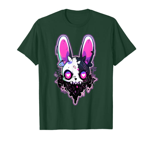 Kawaii Rabbit Cute Goth Bunny E-Girl Gothic Outfit Grunge T-Shirt