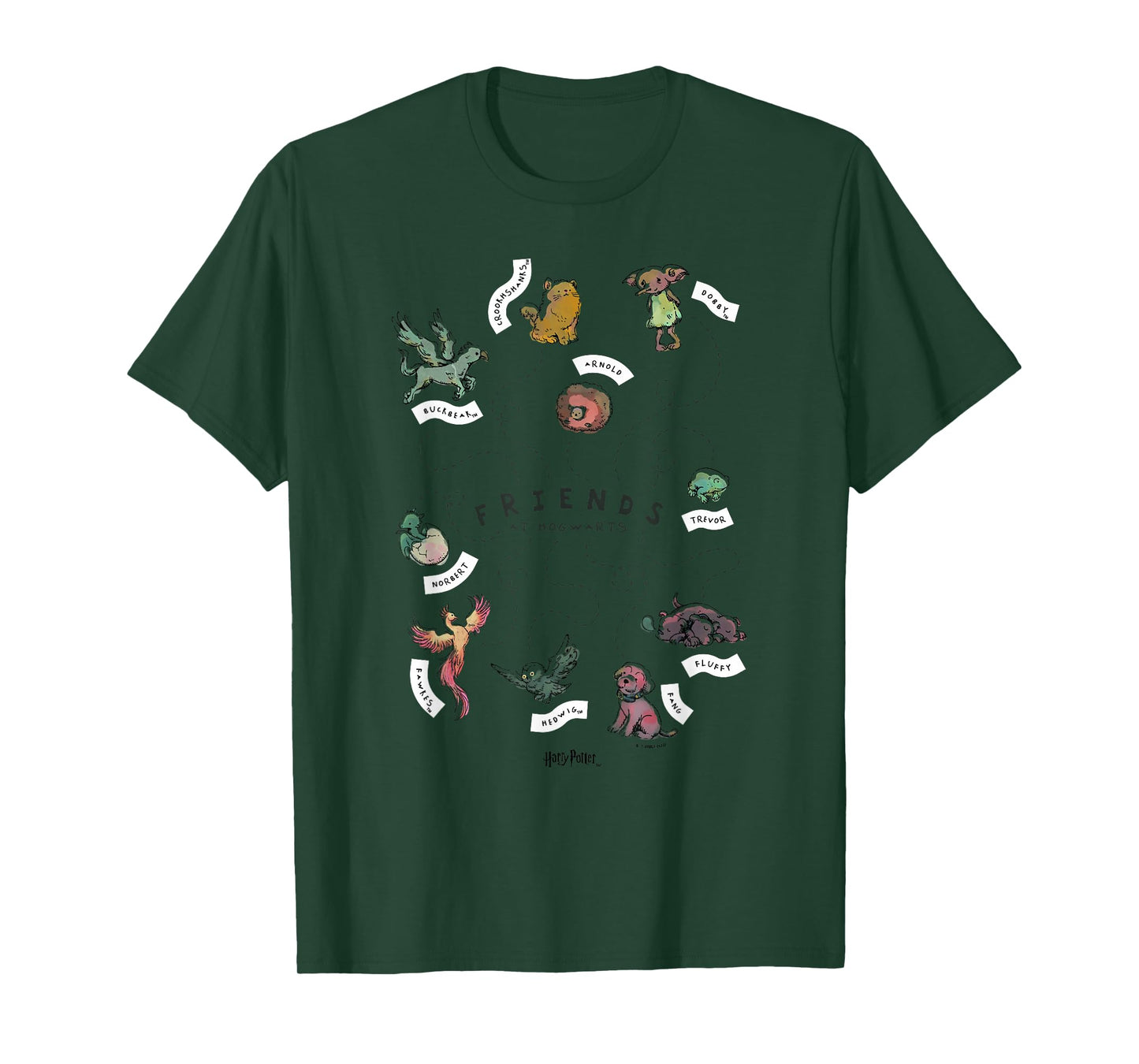 Harry Potter Deathly Hallows 2 Hogwarts Friend Group T-Shirt
