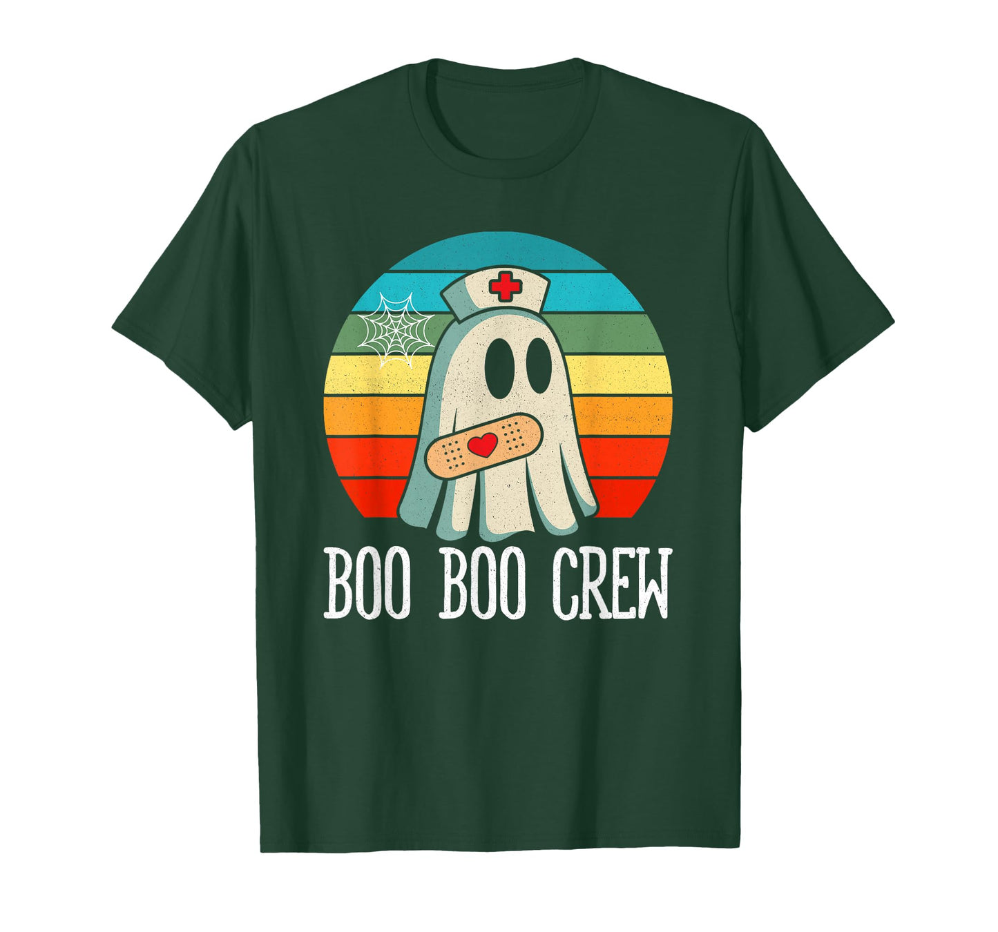 Boo Boo Crew Ghost Nurse Halloween Costume Nursing Women T-Shirt