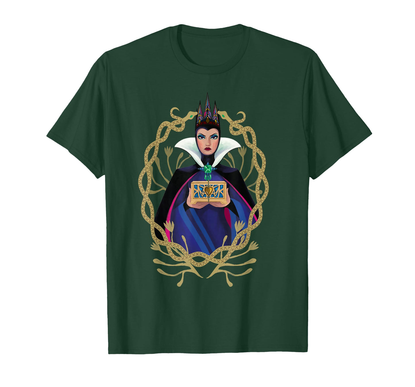 Disney Snow White Movie Evil Queen and Heart Box T-Shirt