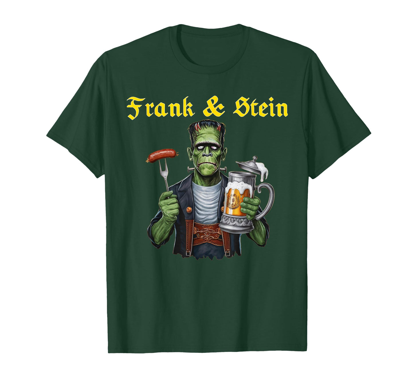 Frank and Stein Oktoberfest Funny German Beer Bavarian T-Shirt
