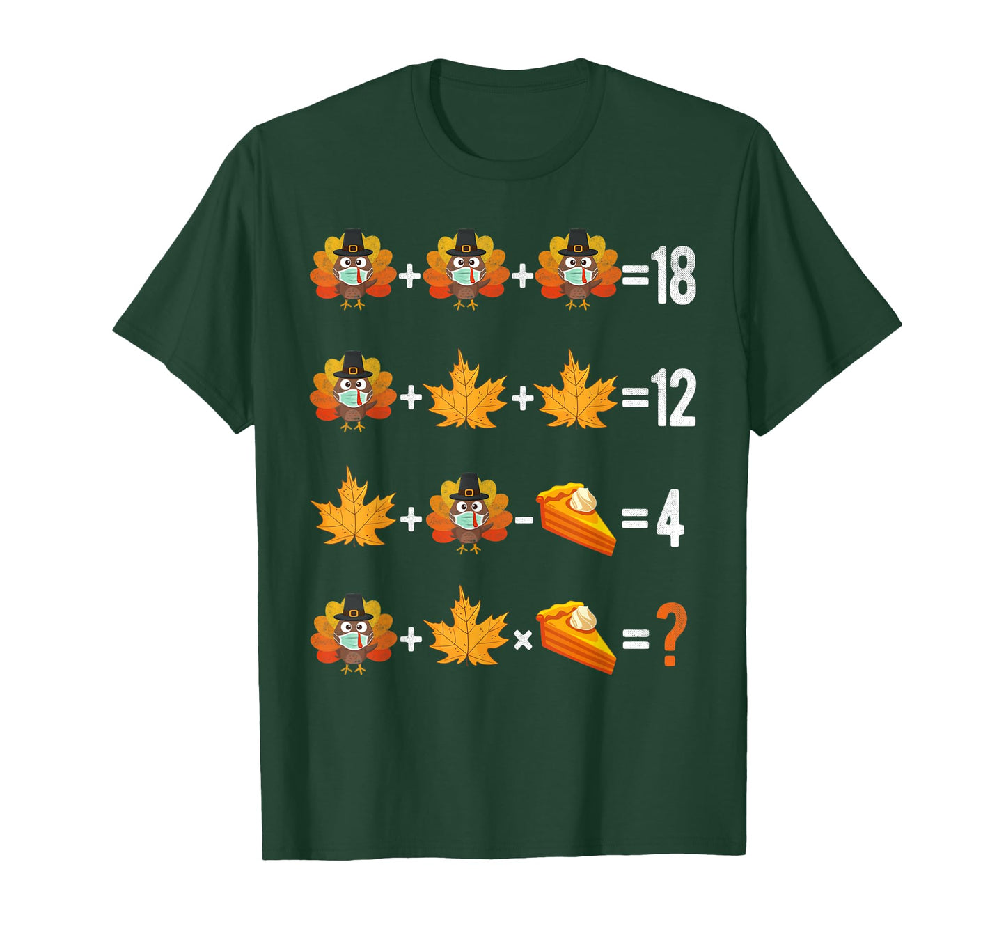 Thanksgiving Order of Operations Quiz Math Teacher life Gift T-Shirt