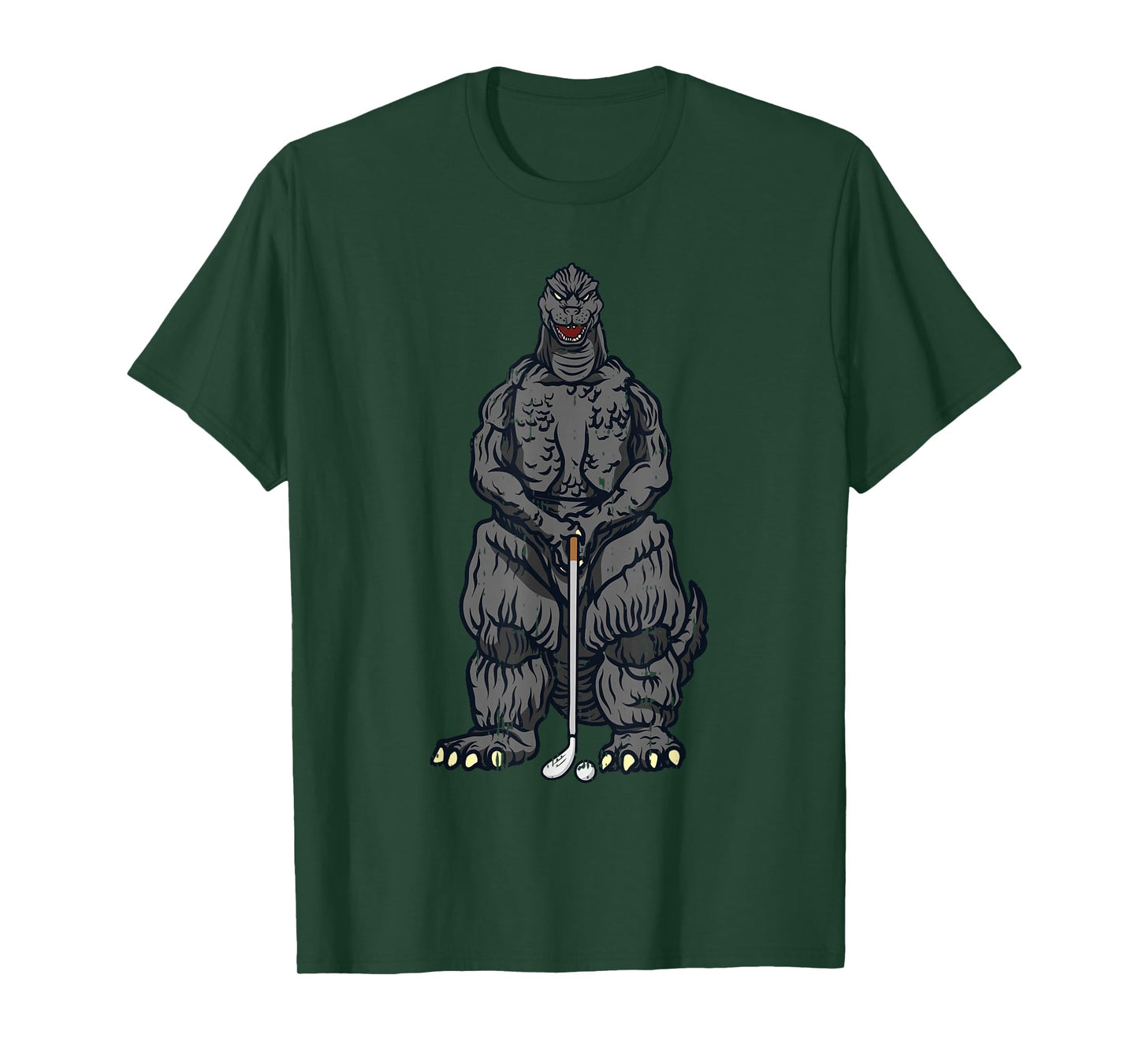 Golf Golfing Japanese Movie Dinosaur Monster Golfer Gifts T-Shirt