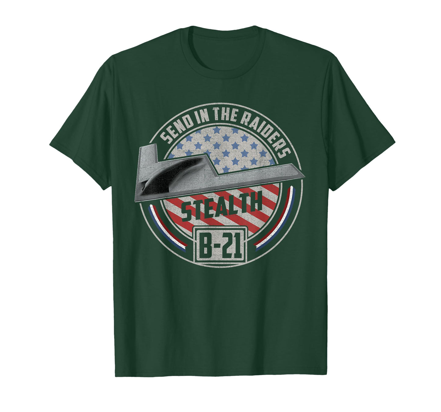 US B-21 Raider Stealth Bomber Military Aircraft T-Shirt