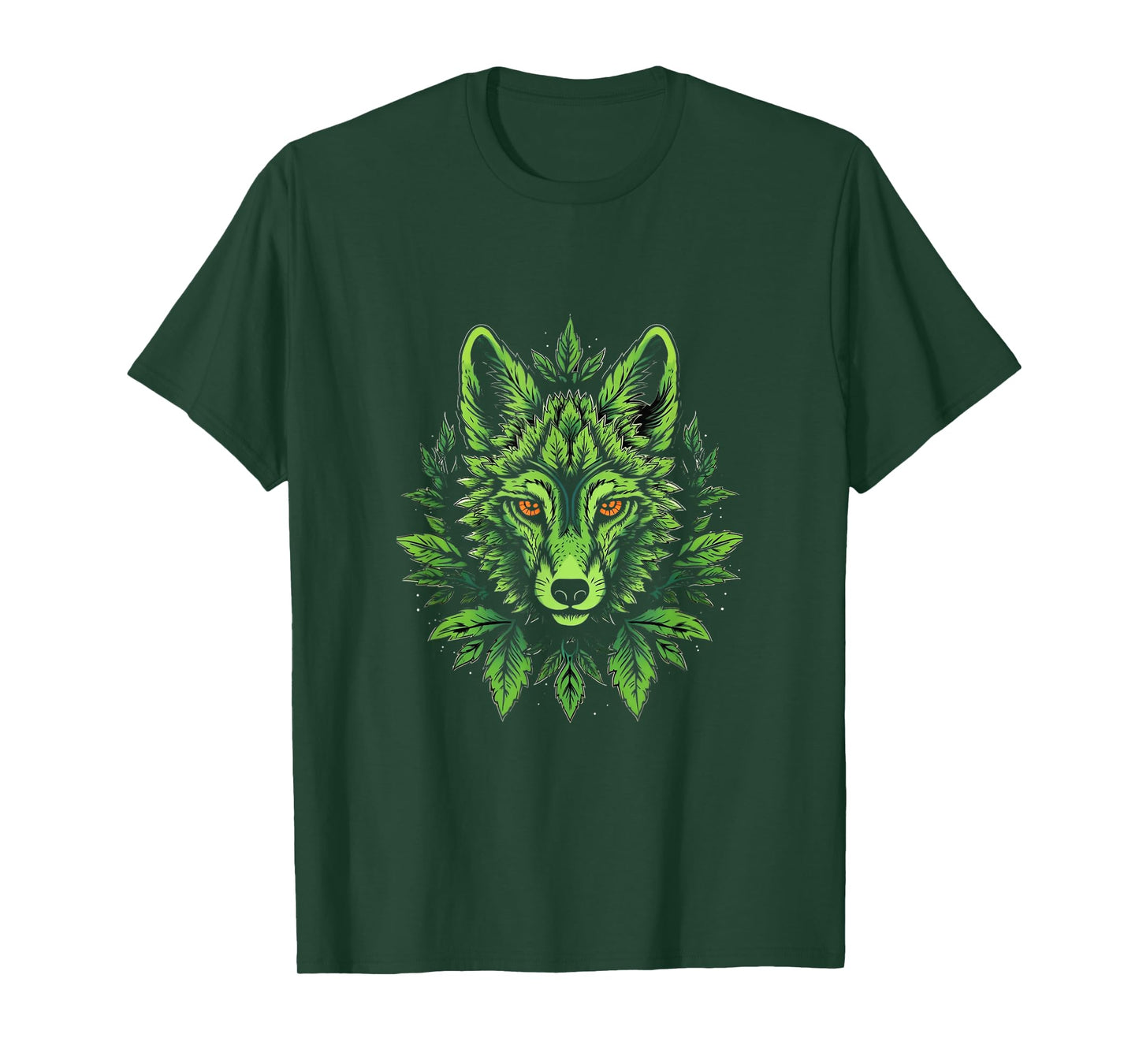 Wolf Cannabis Weed Leaf Marijuana 420 Stoner Wolves Lover T-Shirt
