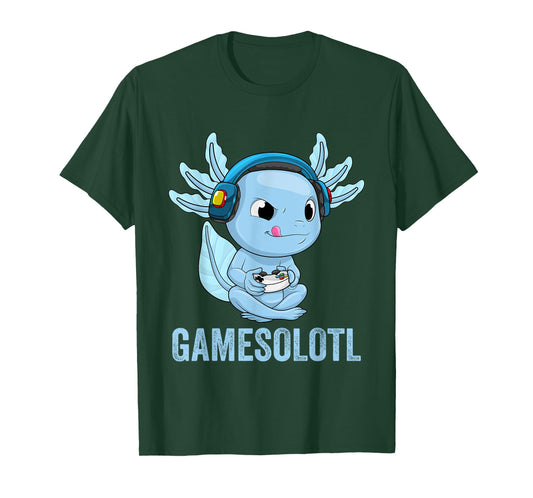 Axolotl Gamer Gamesolotl Kawaii Gaming for Boys Girls T-Shirt