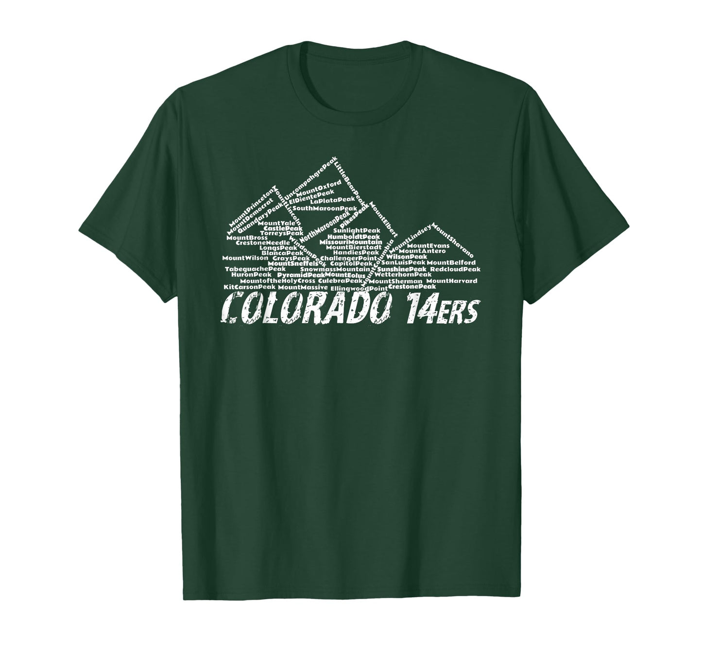 Colorado 14ers TShirt - Fourteeners and High Peaks Tee T-Shirt