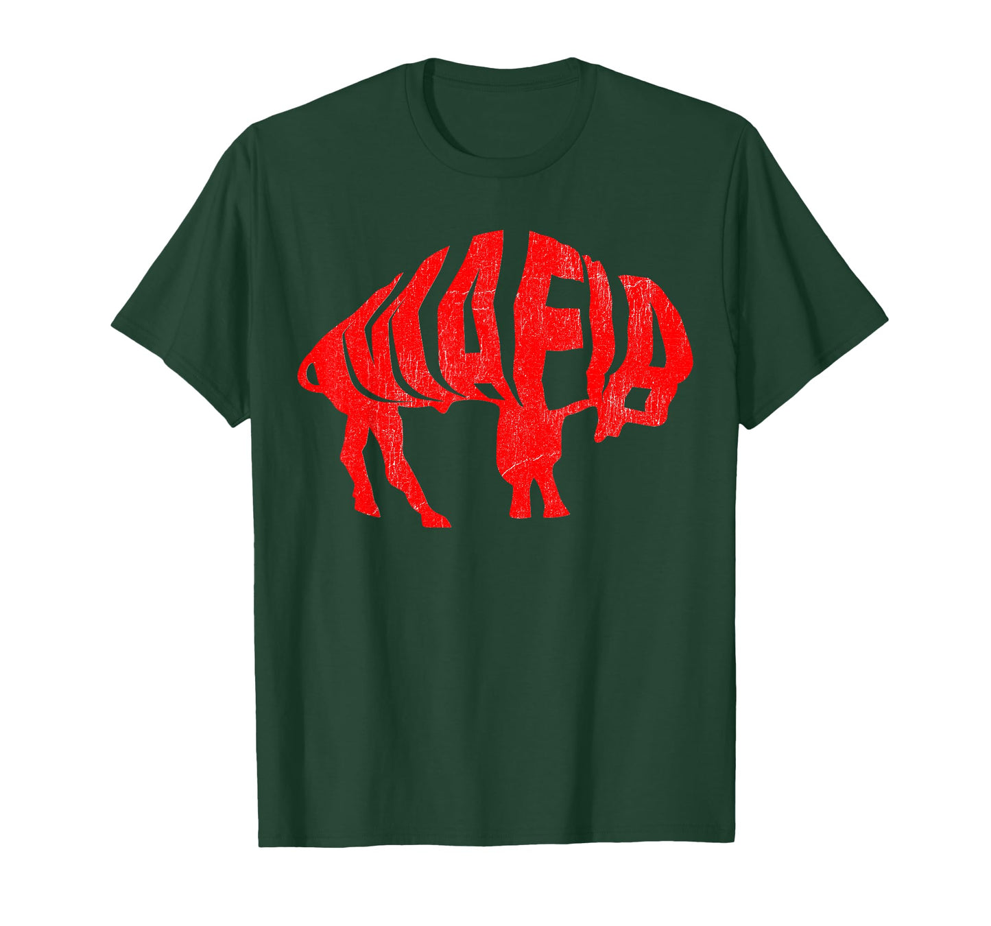 WNY Pride - Faded Red Buffalo T-Shirt