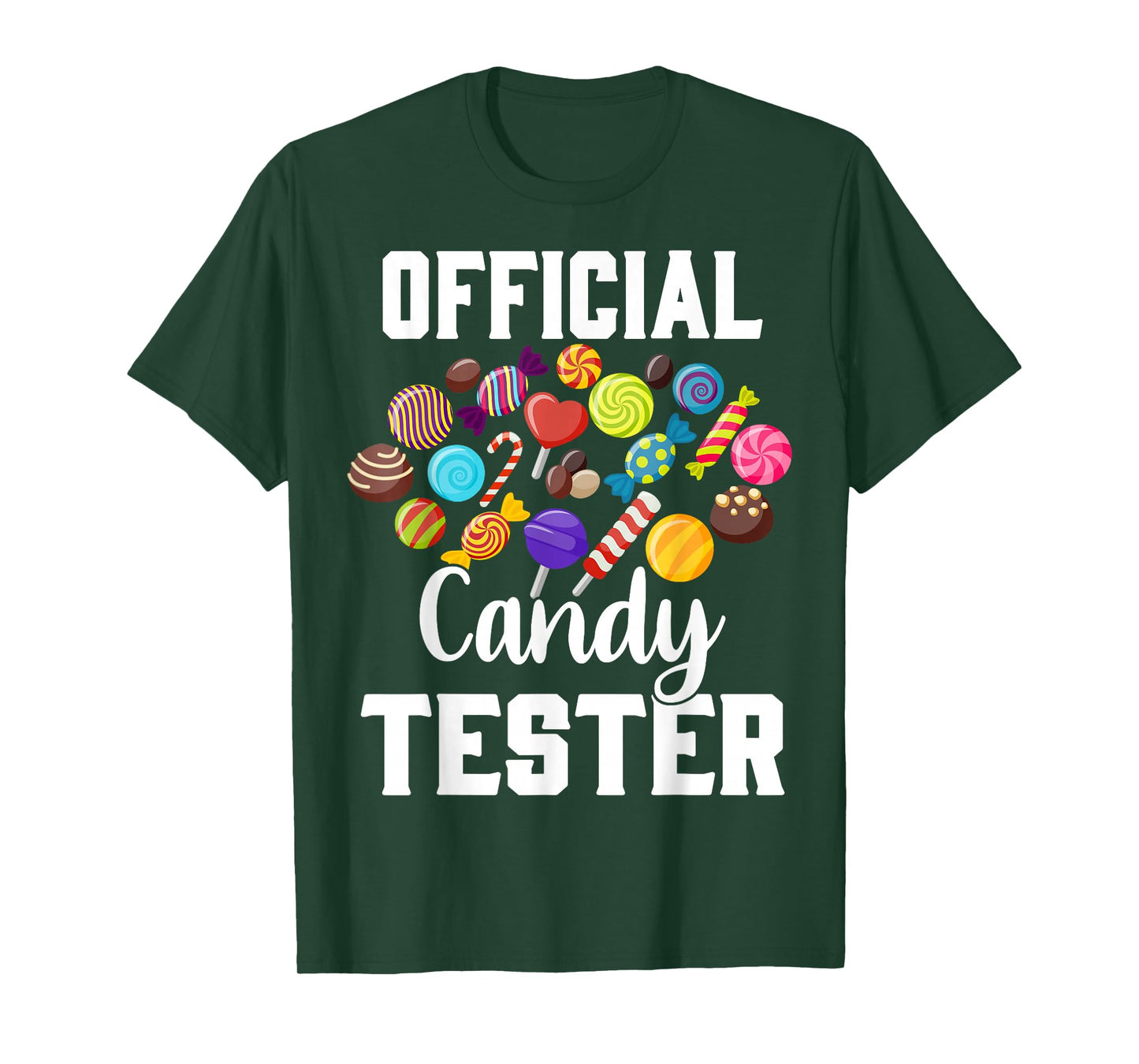 Official Candy Tester Halloween Costume Boys Girls Kids T-Shirt