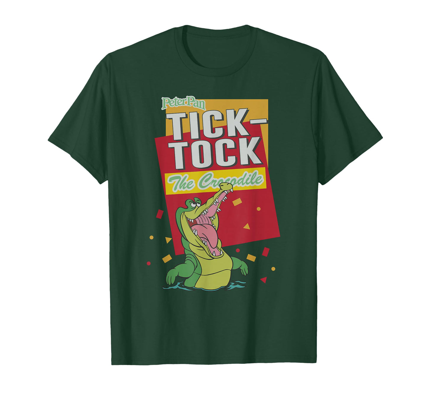 Disney Peter Pan Tick-Tock The Crocodile Confetti Poster T-Shirt