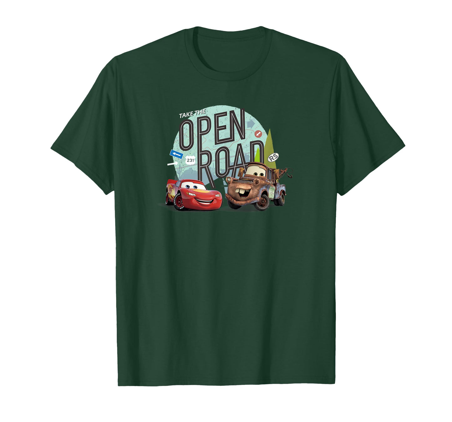 Disney Pixar Cars on the Road Take the Open Road T-Shirt