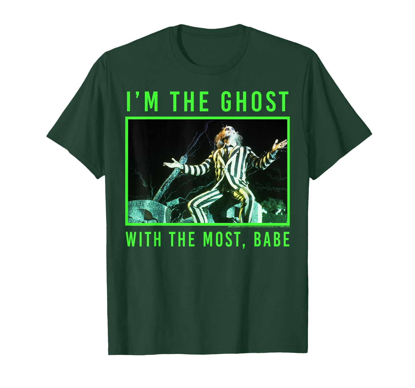 Beetlejuice I'm The Ghost with The Most Babe T-Shirt Small