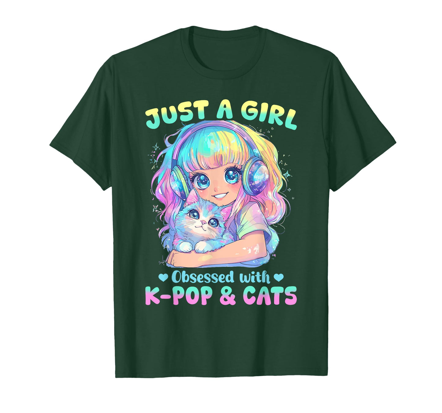 Anime K Pop & Cats Kawaii T-Shirt