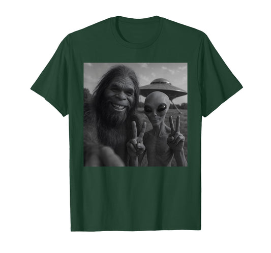 Funny Bigfoot Alien T-Shirt