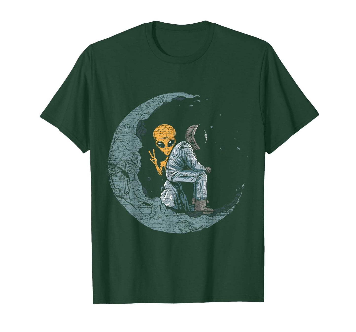 Planets Moon Spaceship Astronaut T-Shirt