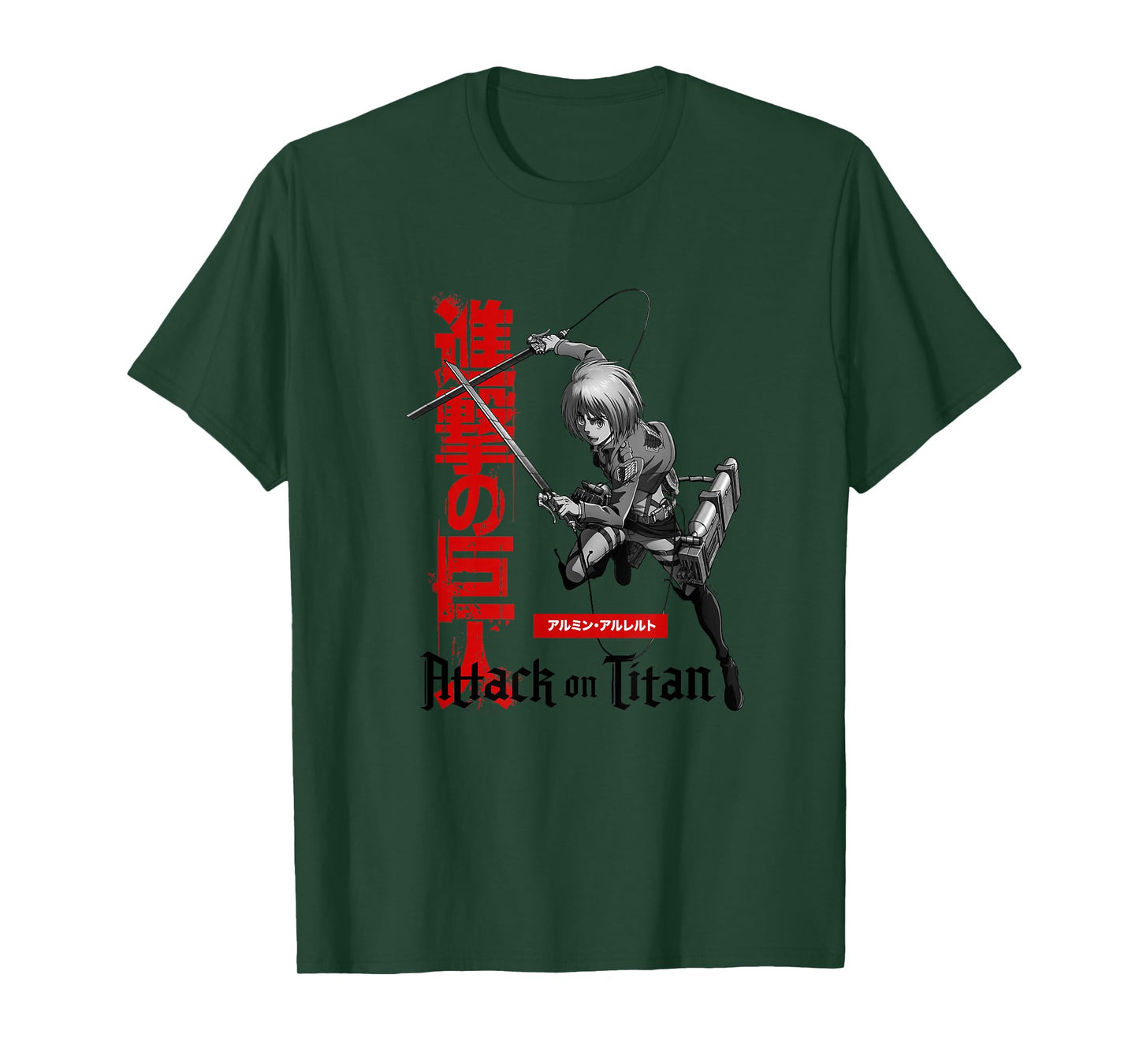 Attack on Titan Season 3 Armin with Kanji AOT Anime T-Shirt