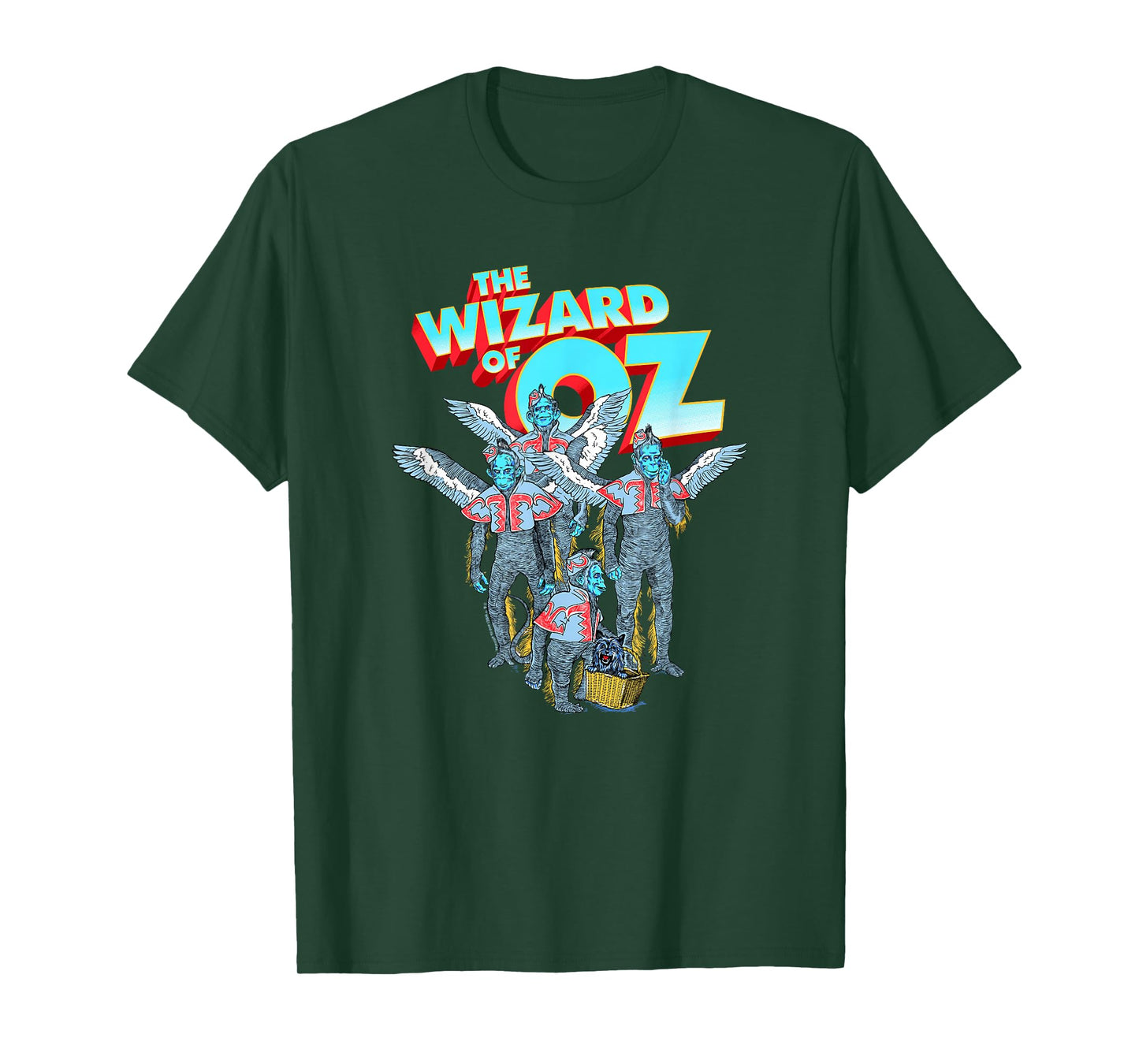 WB100 The Wizard of Oz Winged Monkeys Groovy Poster T-Shirt