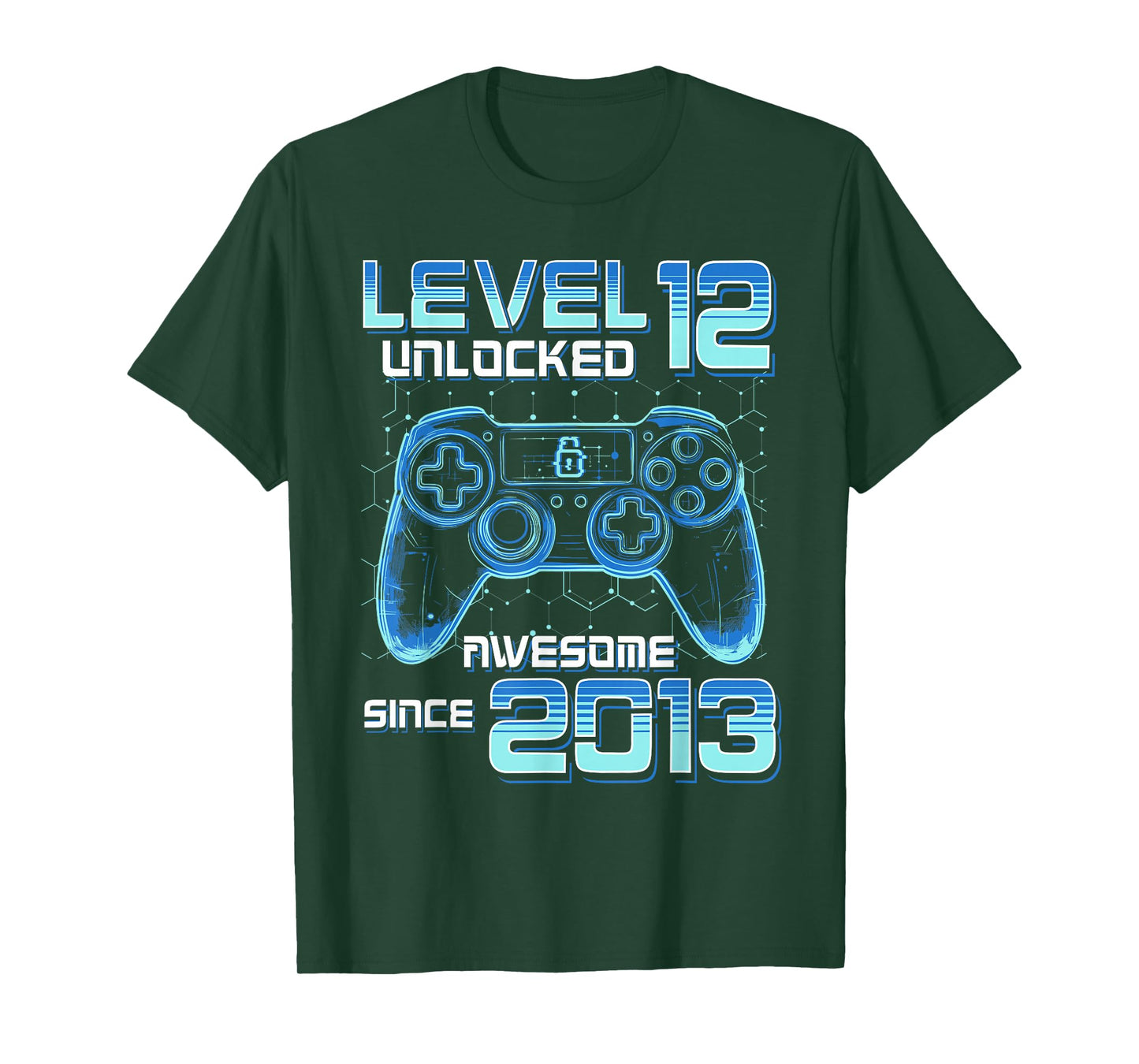 Level 12 Unlocked Video Game Party 12th Birthday Gamer Boys T-Shirt