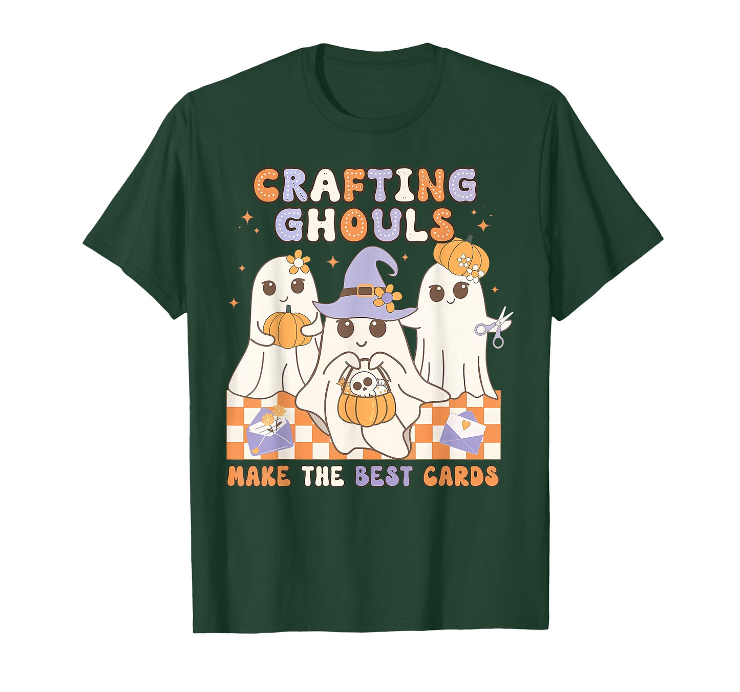 Cute Ghost Crafting Ghouls Cardmakers Crafter Halloween T-Shirt