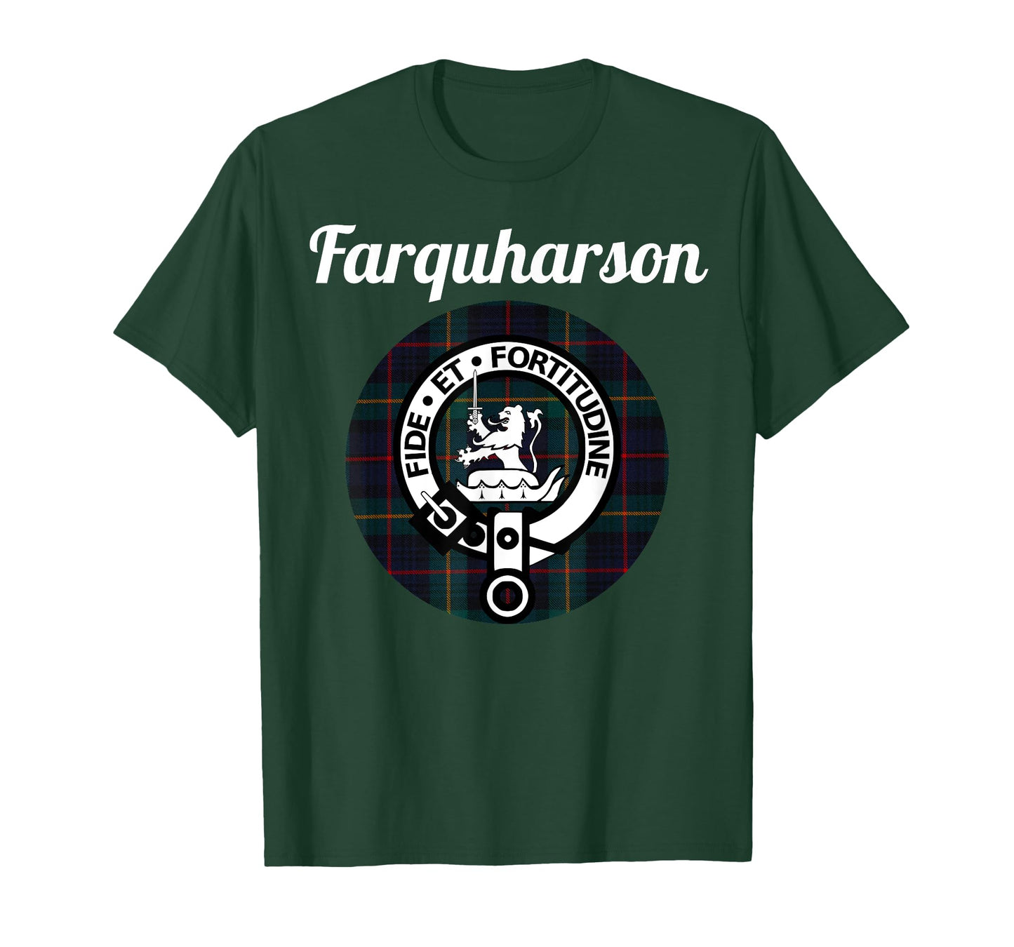 Farquharson Clan Scottish Name Coat Of Arms Tartan T-Shirt