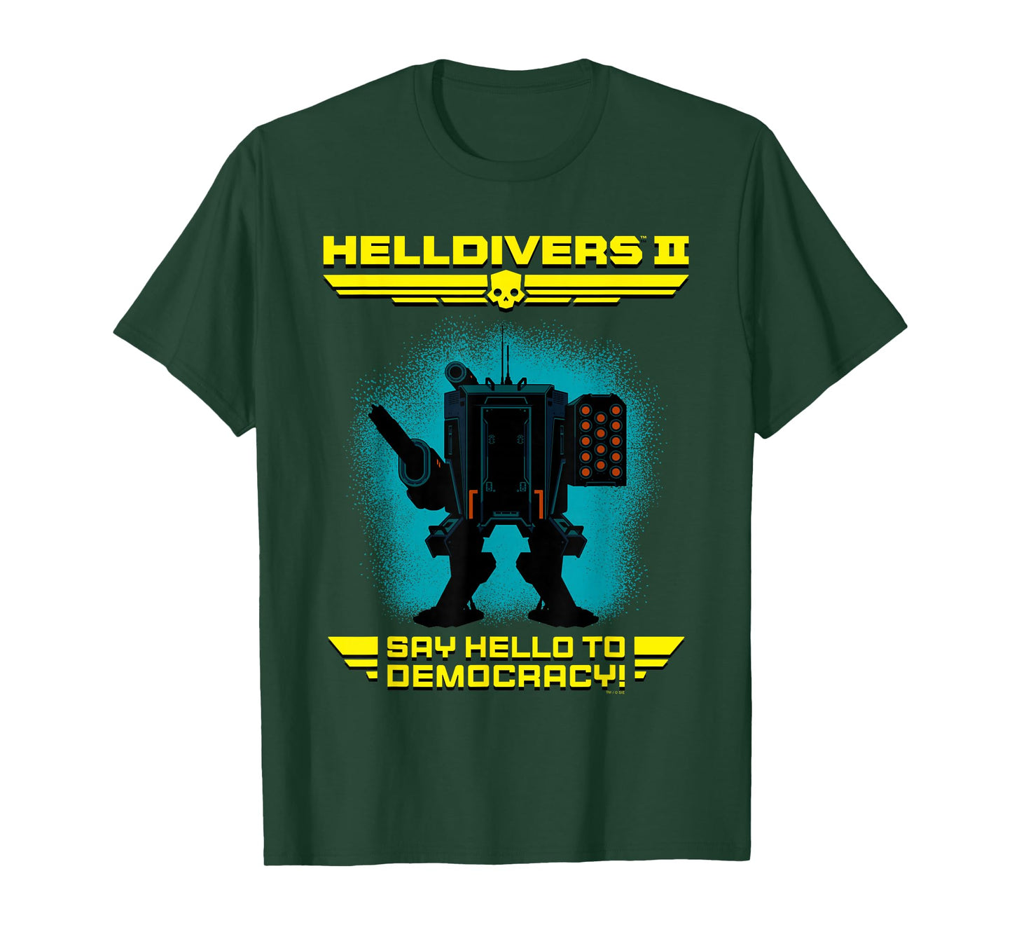 Helldivers 2 Sony Playstation Video Game Say Hello Democracy T-Shirt