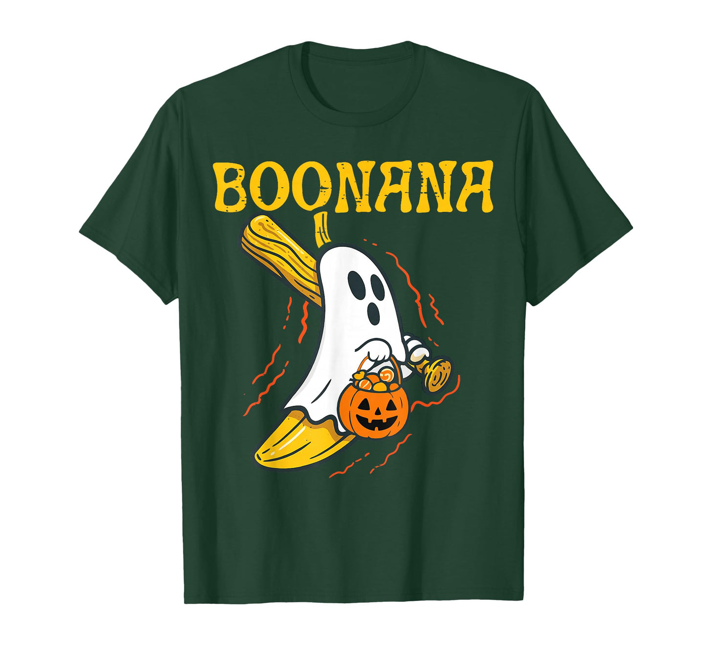 Boonana Cute Ghost Banana Halloween Costume Men Women Kids T-Shirt