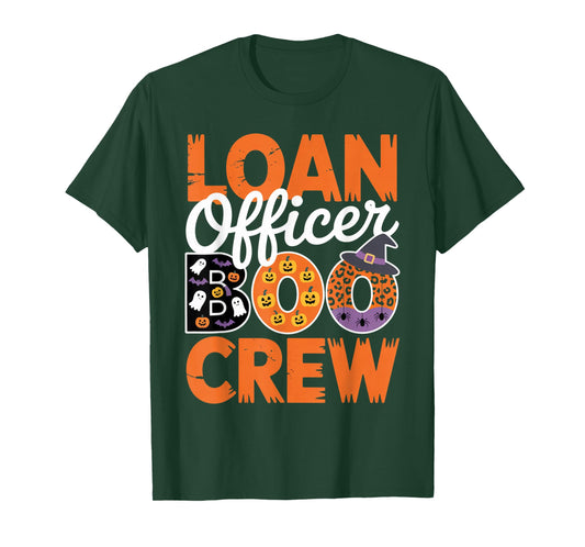 Loan Officer Boo Crew Halloween Matching Spooky Outfit T-Shirt