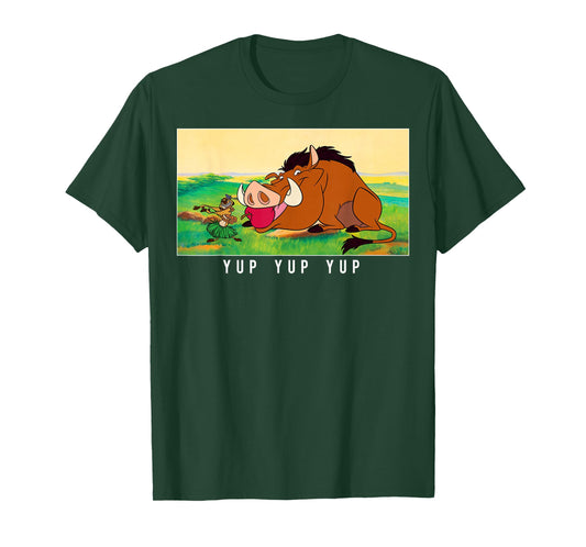 Disney Lion King Pumbaa Apple in Mouth Poster T-Shirt
