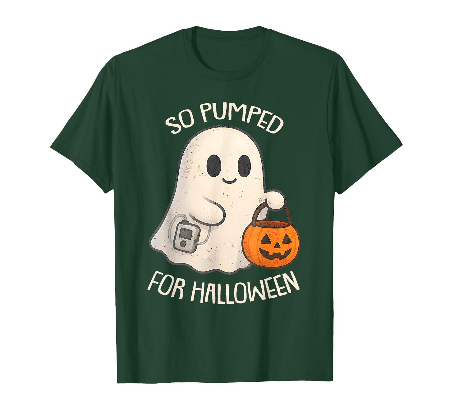 So Pumped for Halloween Cute Boo Ghost Diabetes Awareness T-Shirt
