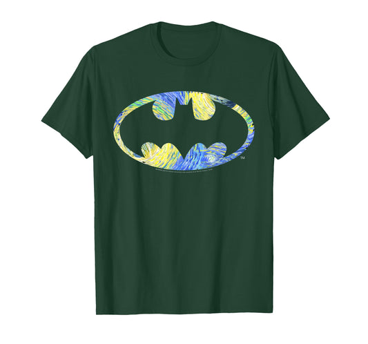 Kids DC Comics Batman Starry Night Logo T-Shirt