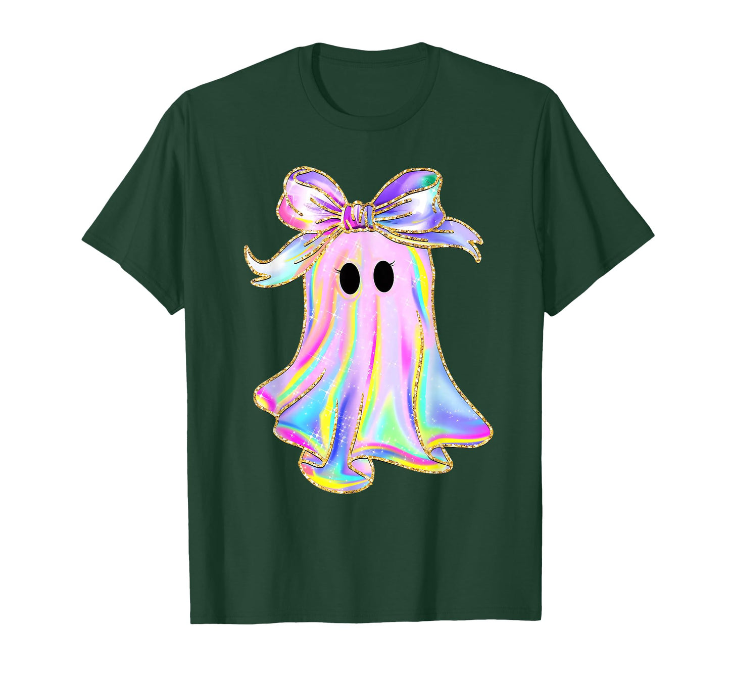 Ghost Coquette Bow Spooky Season Trick Or Treat Halloween T-Shirt
