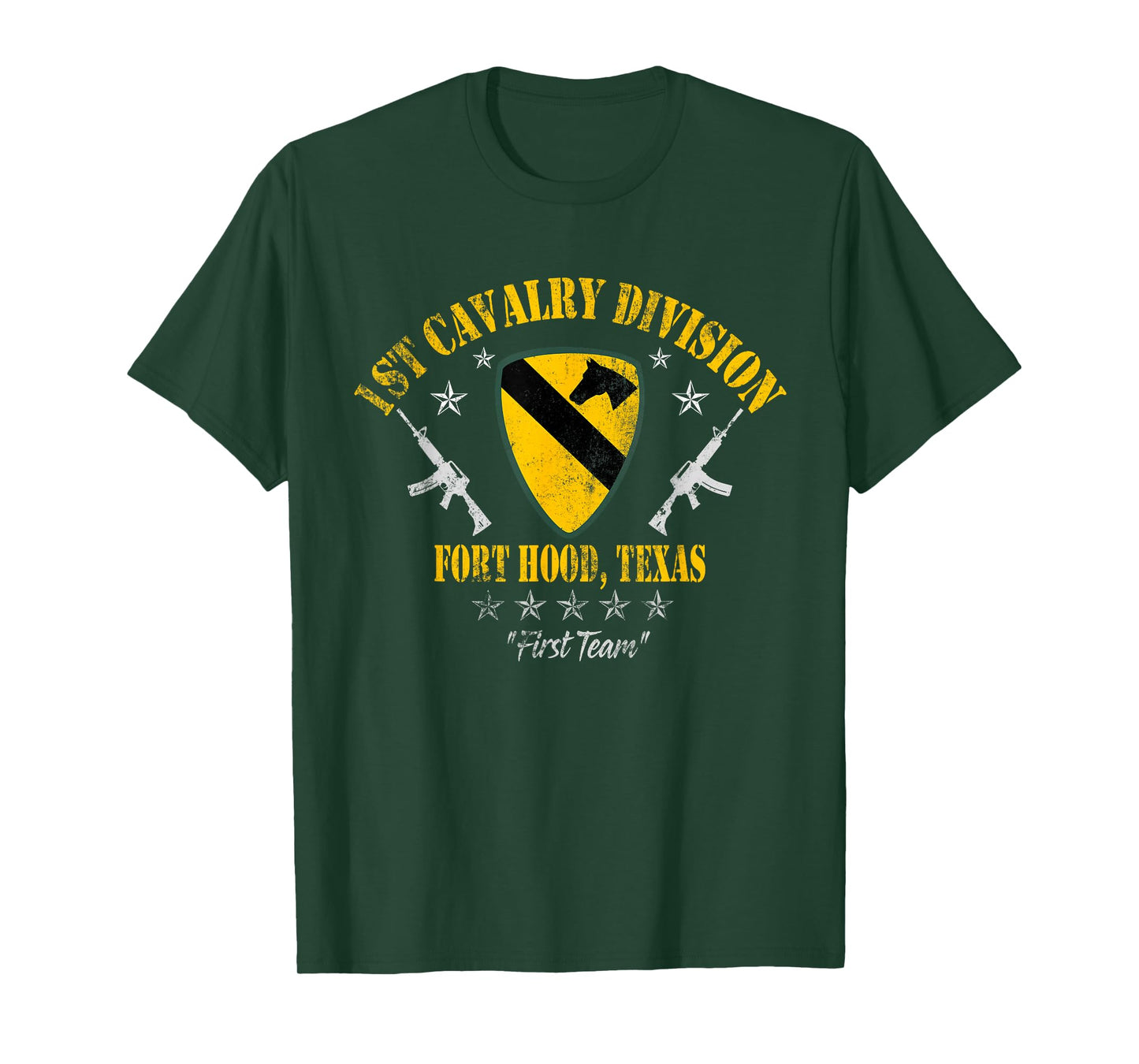 1st Cavalry Division Veteran Fort Hood, TX Patriotic Vintage T-Shirt