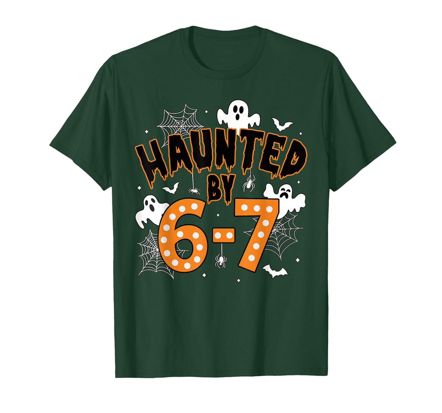 67 Meme Halloween Haunted– Funny Ghost and Pumpkin Halloween T-Shirt