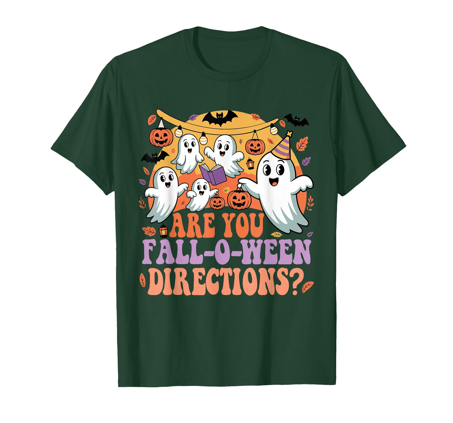Funny are You Fall O Ween Directions Teacher Halloween Women T-Shirt