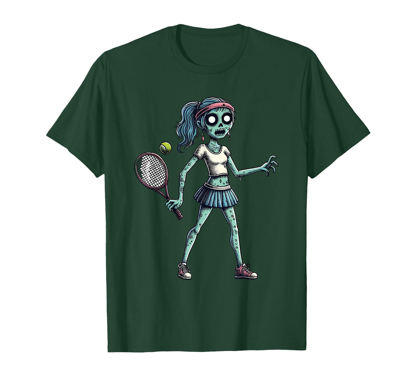 Zombie Tennis Club Animals Sport Tournament T-Shirt