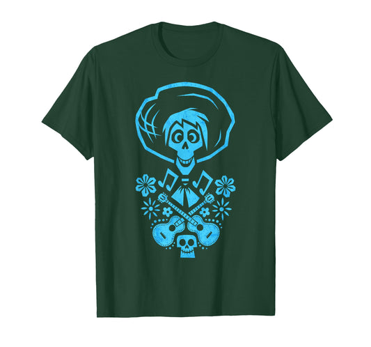 Disney Pixar Coco Happy Hector Eternal Music Chest Portrait T-Shirt
