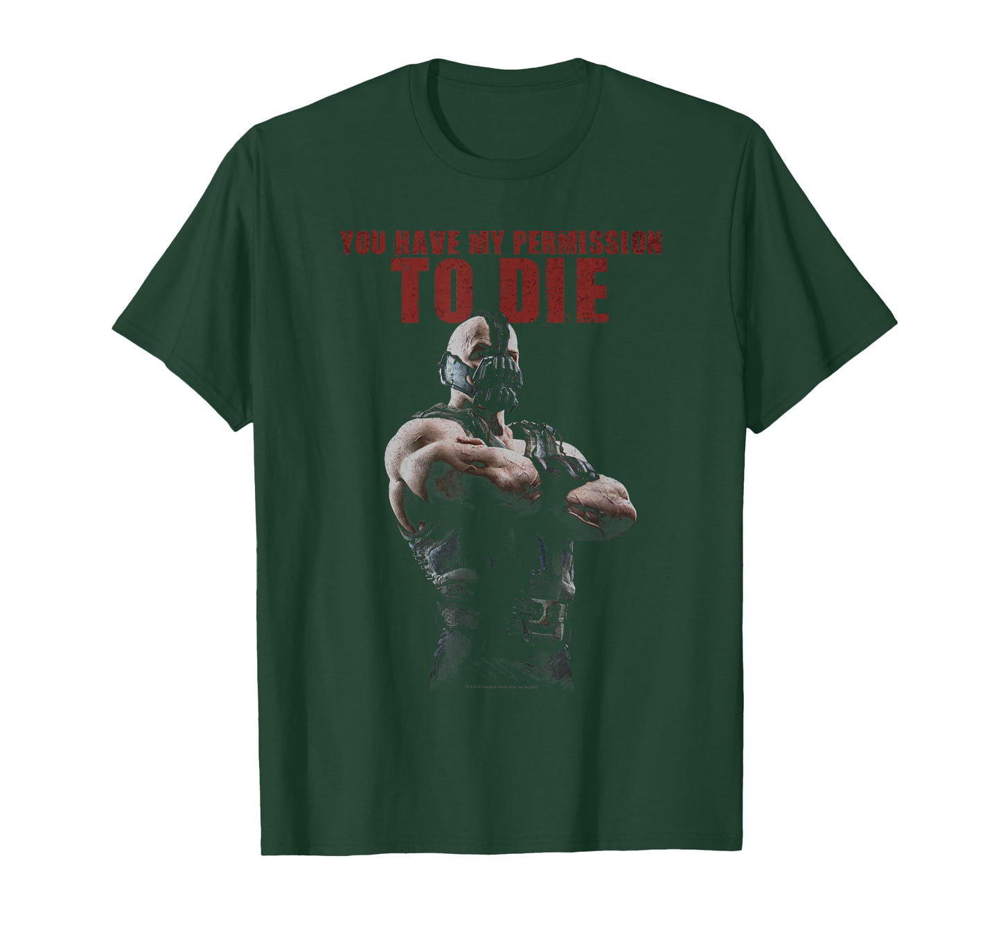 Batman Dark Knight Rises Bane Permission to Die T-Shirt