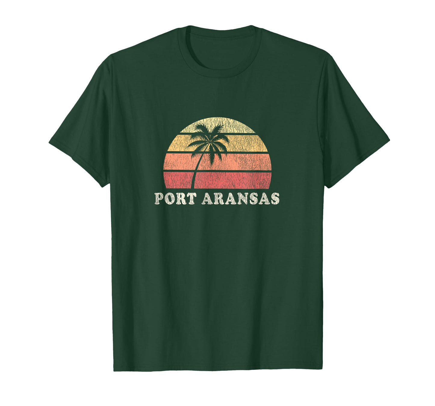 Port Aransas TX Vintage 70s Retro Throwback Design T-Shirt
