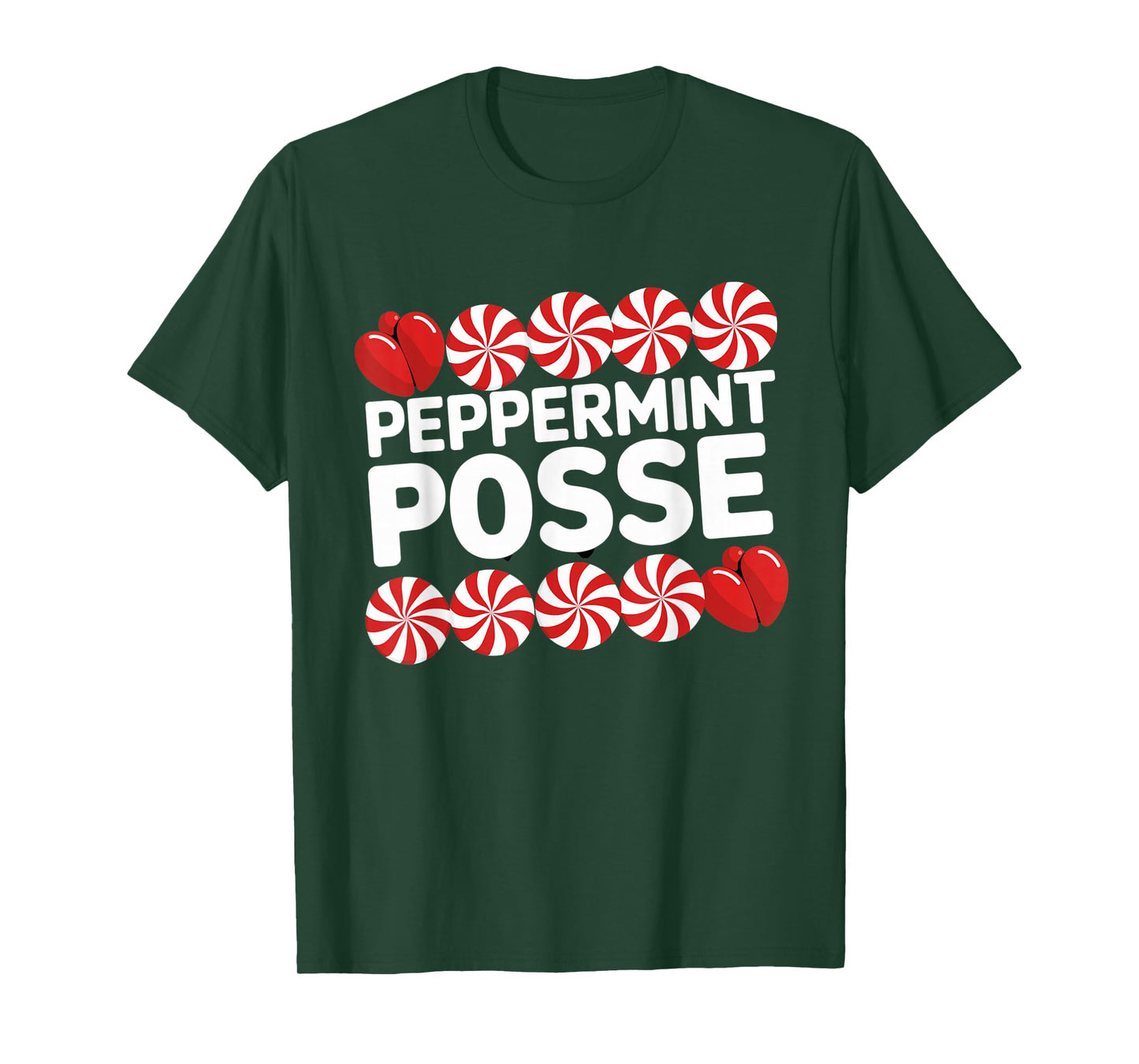 Peppermint Posse Holiday Candy Crew T-Shirt