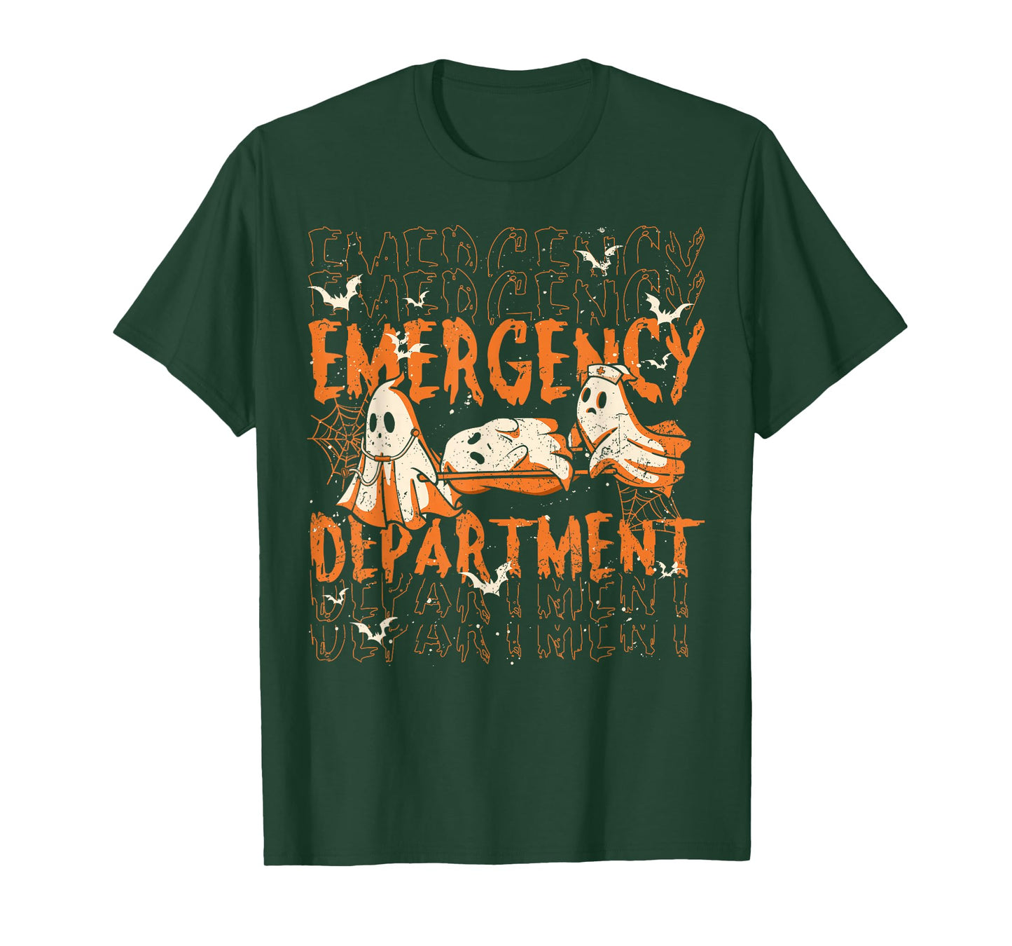 ER Nurse Emergency Department Halloween Spooky Season T-Shirt